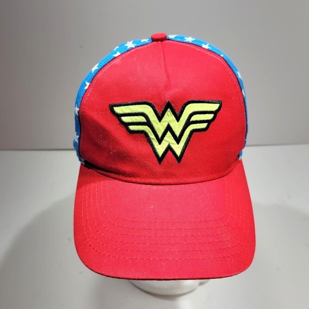 Wonder Woman Hat Cap Strap Back Red White Blue Marvel Comic